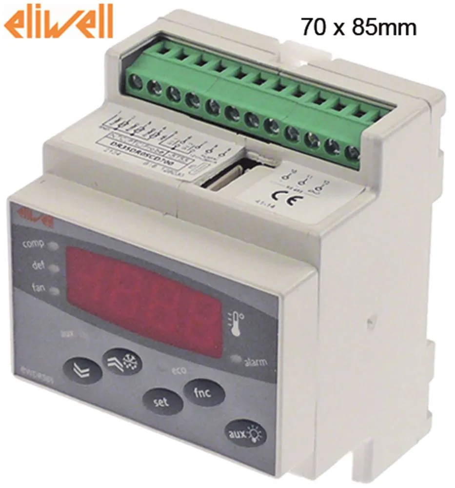ELIWELL EWDR985/CSLX Elektronikregler Einbaumaß 70x85mm NTC/PTC Ja DI