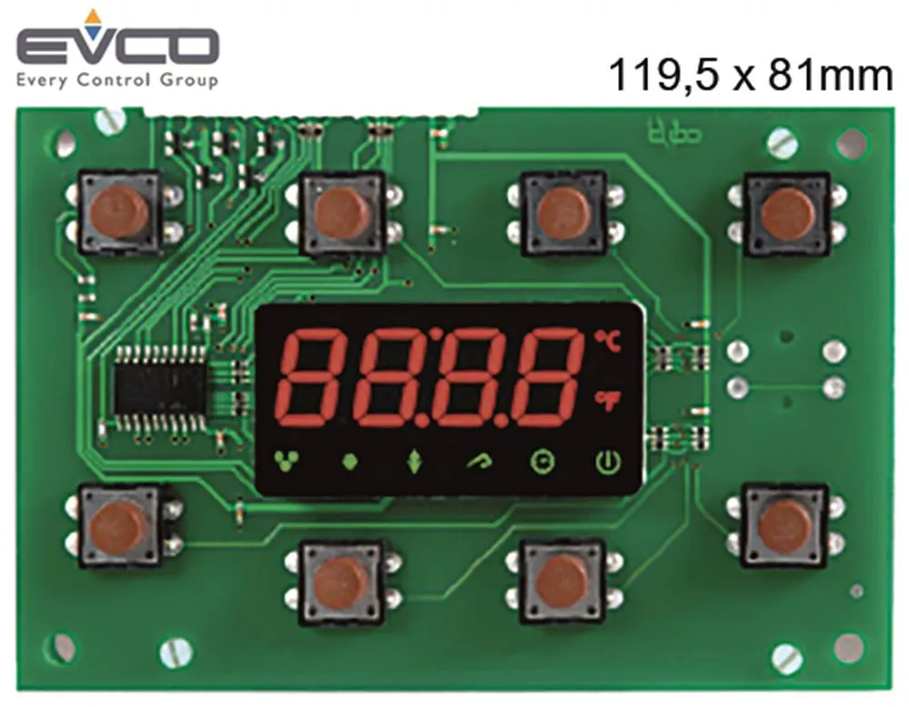 EVCO EVC80S10 Platine für Elektronikregler DI 12A 50/60Hz DI PTC PTC