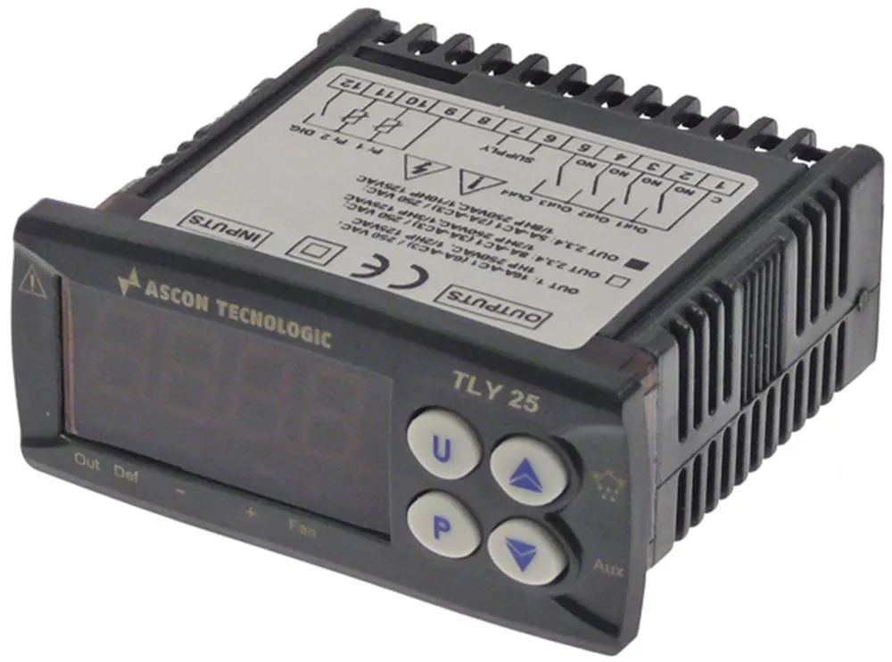 TECNOLOGIC TLY25H Elektronikregler Anzeige 3½-stellig Einbautiefe 64mm