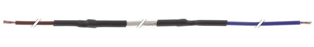 Heizkabel ø 3mm 2x1000mm 8000mm Länge 10000mm 144W 230V