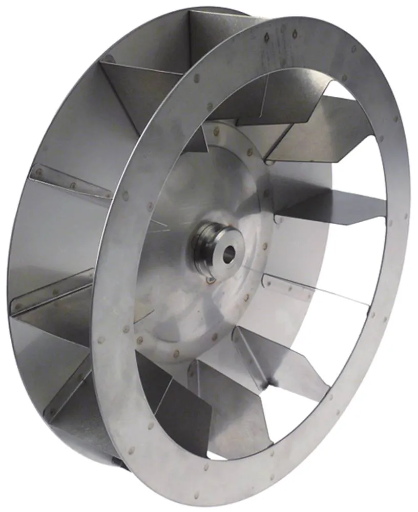 Lüfterrad für MIWE 12 Schaufeln 350mm H1 80mm 13,2mm 16,2mm H2 32mm