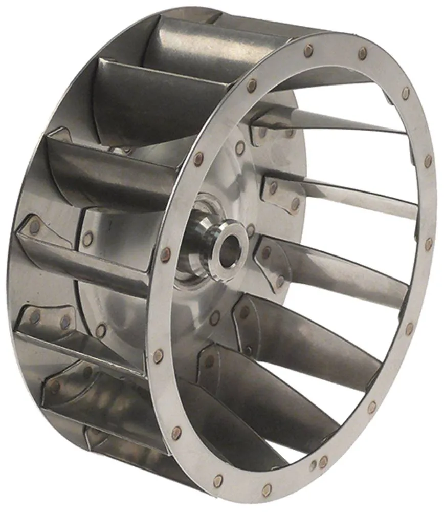 Bertos Lüfterrad 15 Schaufeln Außen 160mm Welle 11mm 16mm H1 60mm