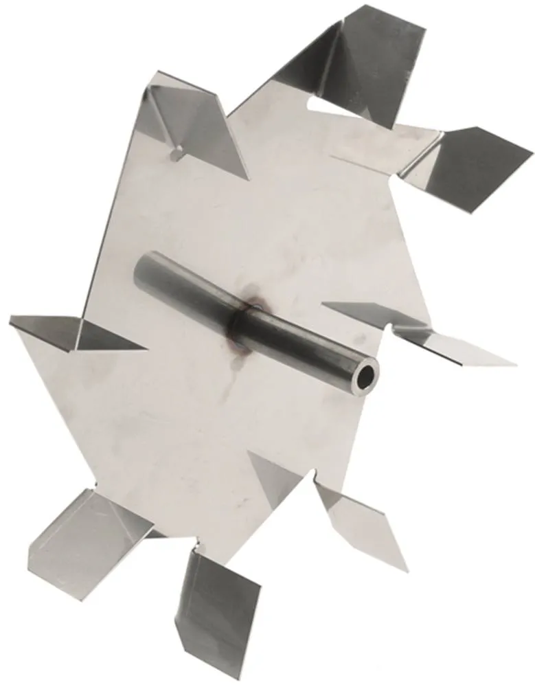 Lüfterrad für Rosinox 8 Schaufeln für Achse 8mm Breite 55mm 235mm