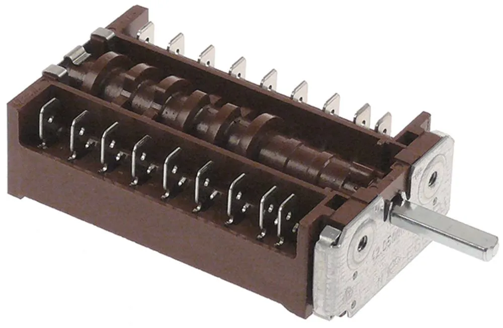 Ambassade Nockenschalter Achse ø 6x4,6x23mm 5 Schaltstellungen