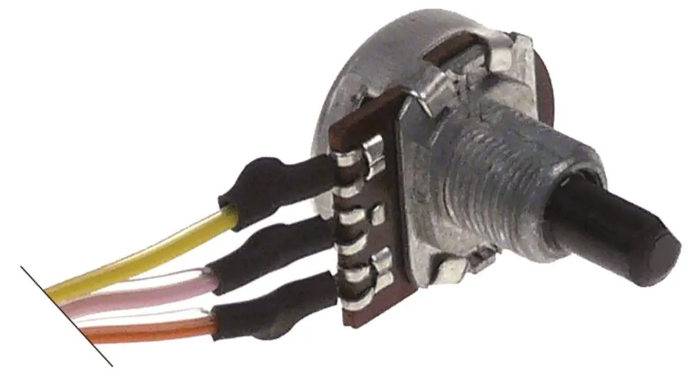 Ilsa Potentiometer Achse ø 6x4,6mm M10x0,75 Kabel 800mm 100kOhm