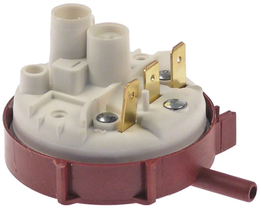 Lamber Pressostat Anschluss Flachstecker 6,3mm 5,5mm 110/30mbar ø 58mm