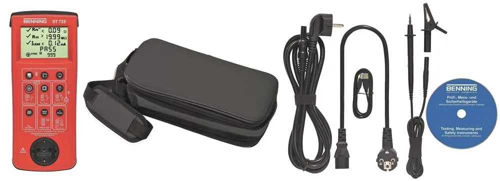 BENNING BENNING ST 725 Gerätetester DIN VDE 0701-0702 Ja Nein Ja Ja Ja