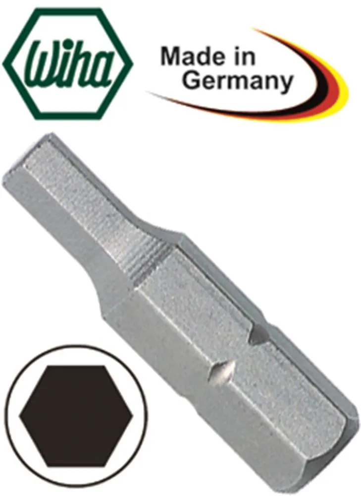 Sechskant-Bit Länge 25mm Größe 6,0mm Standard