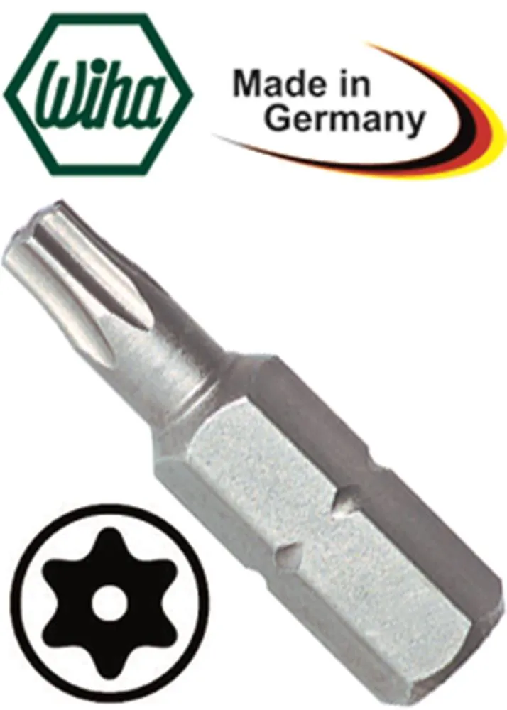 Torx-Bit Länge 25mm Größe T40H mit Bohrung