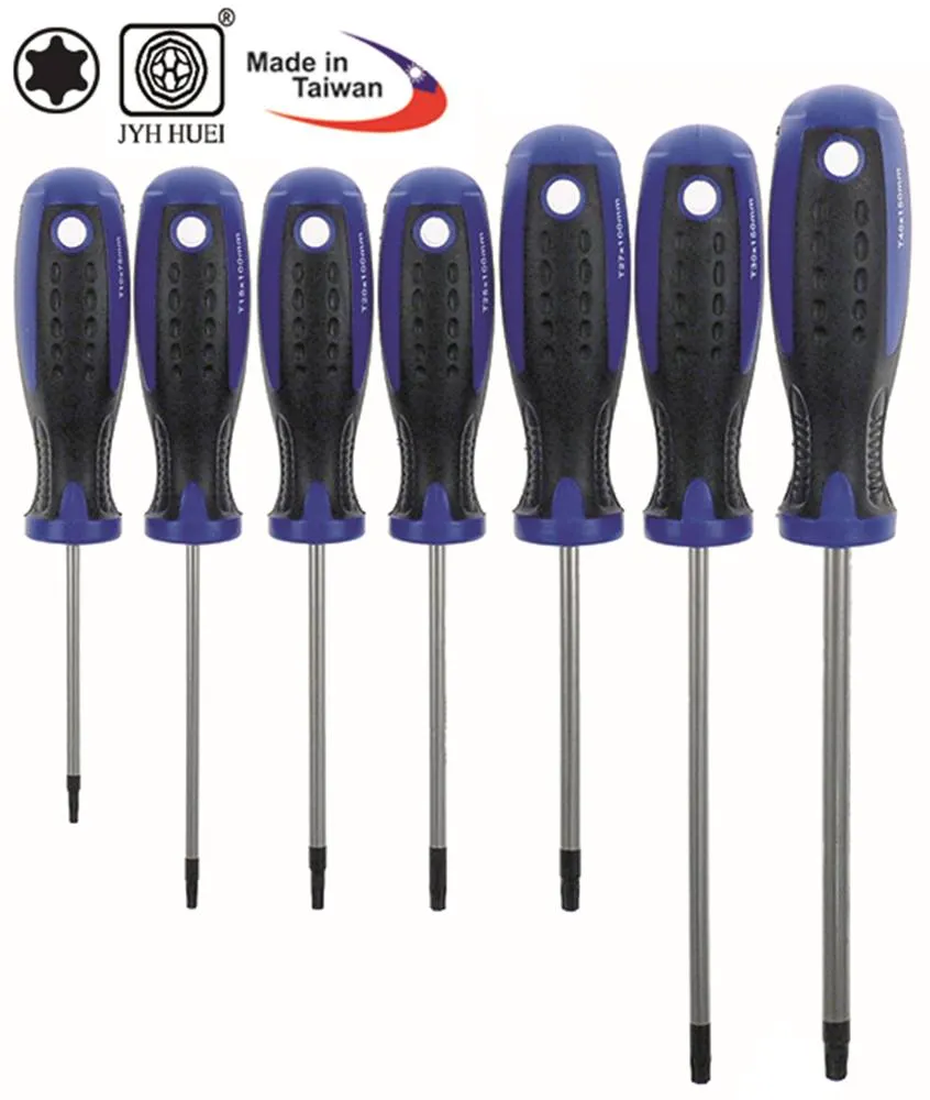 Schraubendreher-Set Torx T10/15/20/25/27/30/40 7-teilig