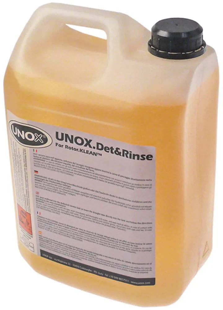 Unox Reiniger Det & Rinse für Kombidämpfer für Rotor.KLEAN 2x5l
