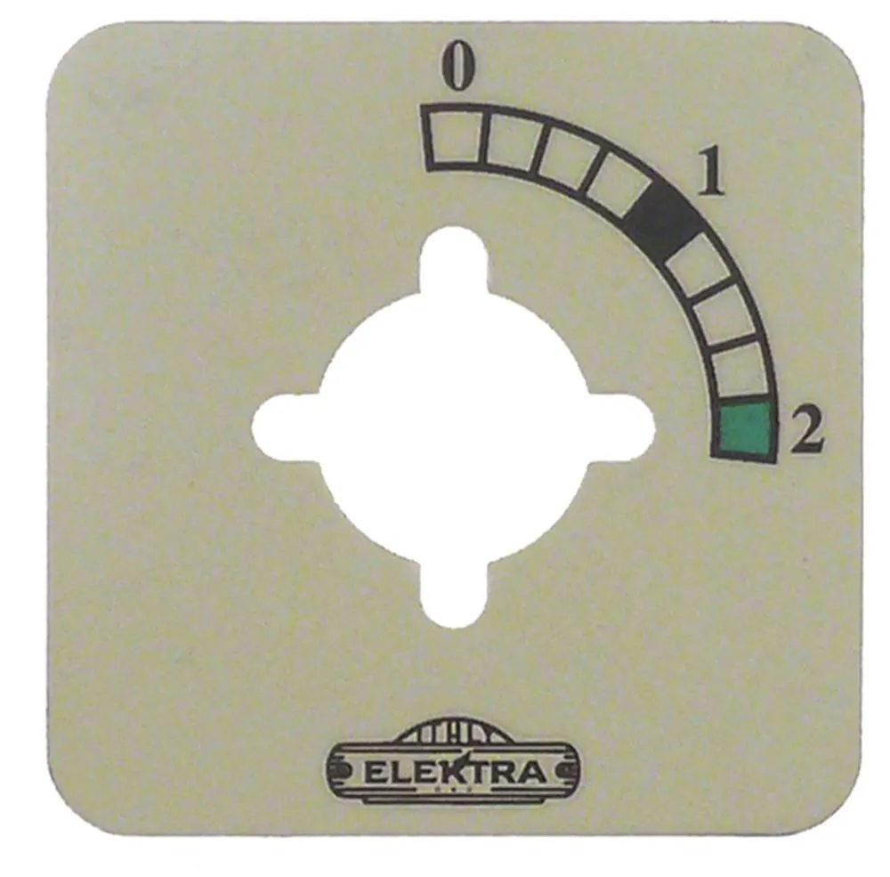 Blende für Elektra gelb 0-1-2 ELEKTRA