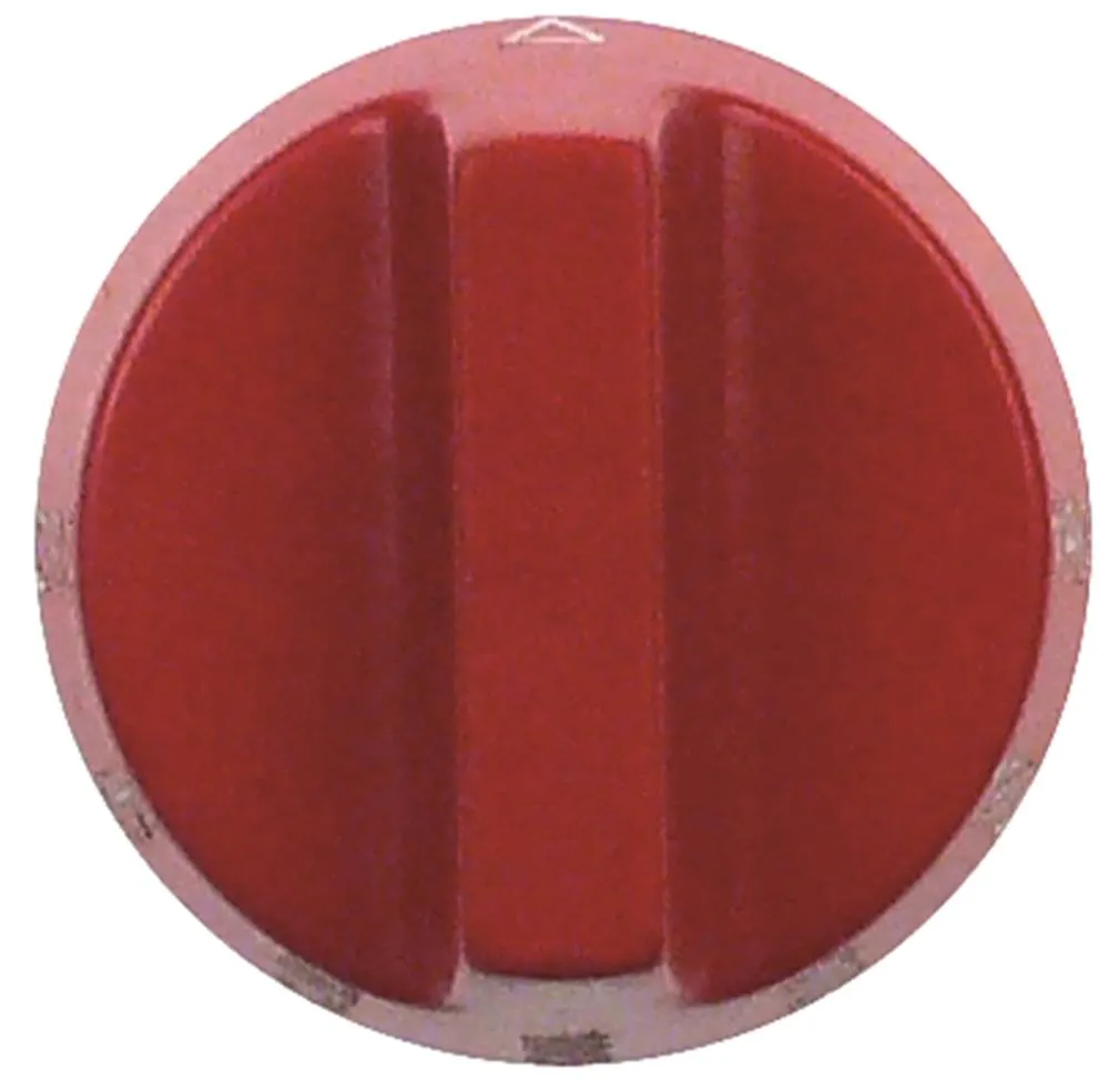 Bartlett Knebel Achse 6/4,6mm mit Abflachung oben ø 54mm rot 130-190°C