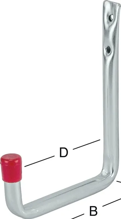 Wandhaken U-Form o.Gummierung A.82mm STA verz.VORMANN