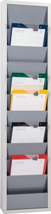 Werkstattplaner H1278xB315xT74 mm grau 1-reihig