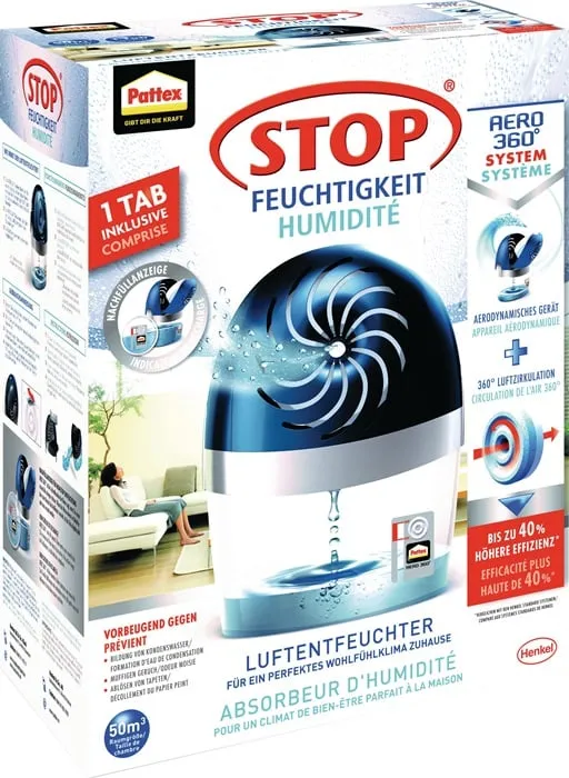 Luftentfeuchter Aero 360 Entfeuchter u.1 Tab à 450g PA360 neutral Pk.PATTEX VE: 6St.