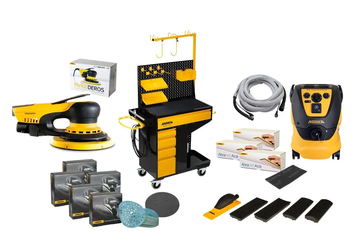 MIRKA KIT2415ARMDE Smart Cart IV + DEROS II 5mm Hub + Sauger 1230M AFC