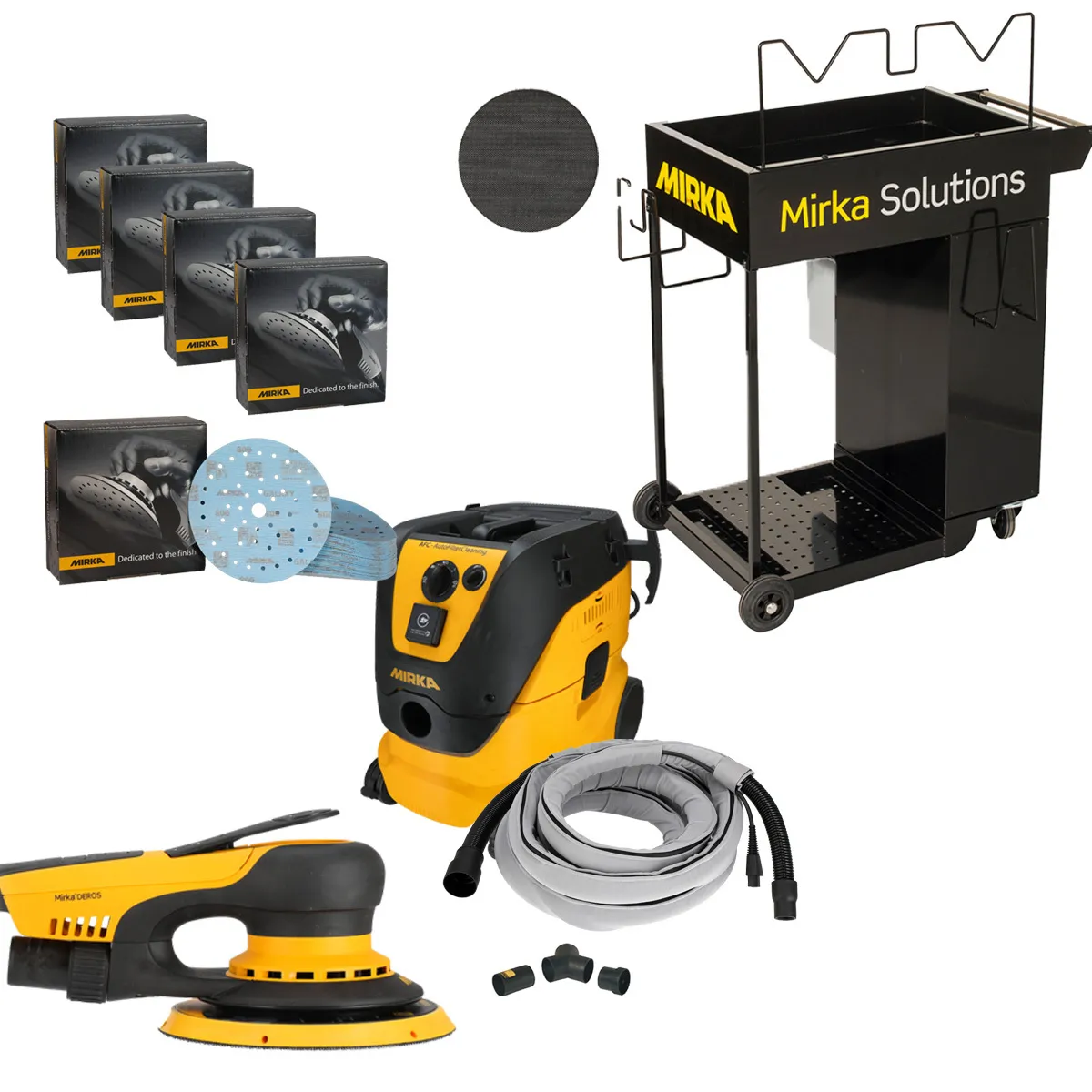 MIRKA DEROS II Set / Galaxy + 1230L AFC + Trolley KIT2626ARMDE