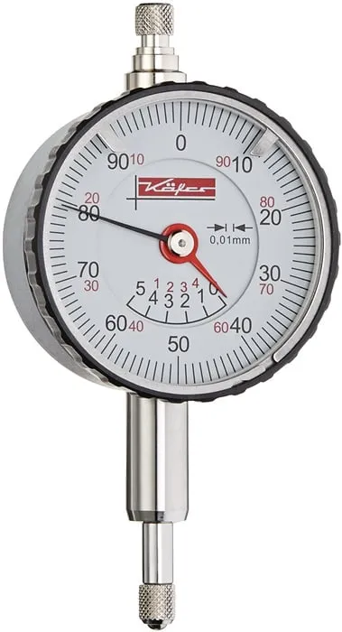 Kleinmessuhr KMU 4/5 TK-100 5mm Abl.0,01mm KÄFER