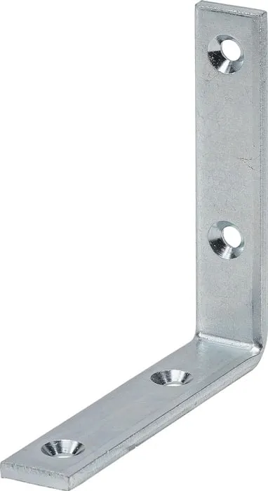 Winkel sta.L.60mm B.20mm S.3mm STA blau verz.Loch-D.4,5mm VORMANN VE: 10St.