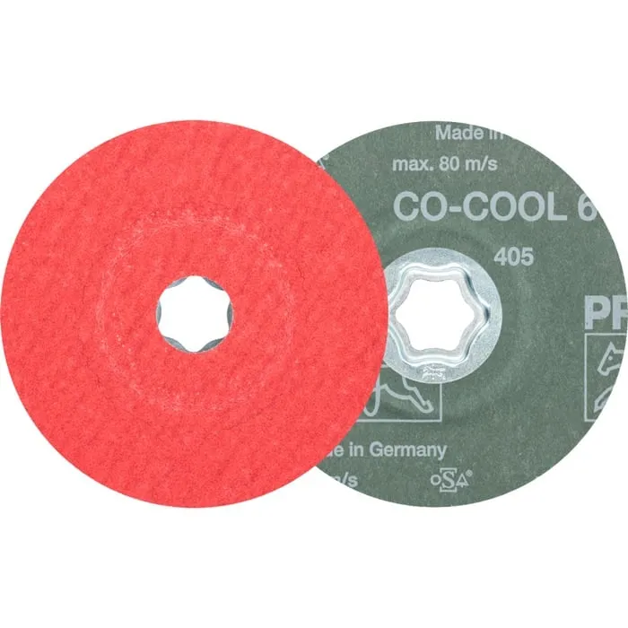 Fiberscheibe COMBICLICK CO-COOL D.115mm K.60 INOX/Alu.Keramikkorn PFERD VE: 25St.