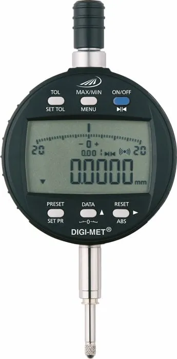 Messuhr DIGI-MET IP42 12,5mm Abl.mm 0,0005 dig.H.PREISSER