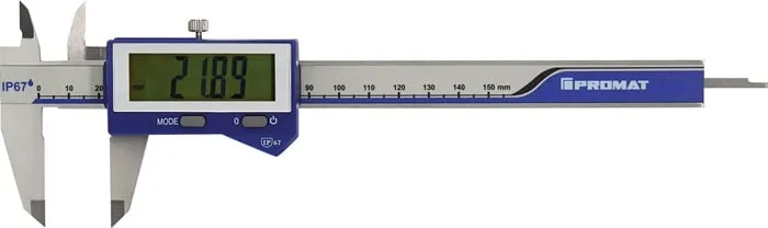 Messschieber DIN 862 IP67 150mm dig.m.Schr.eck.PROMAT