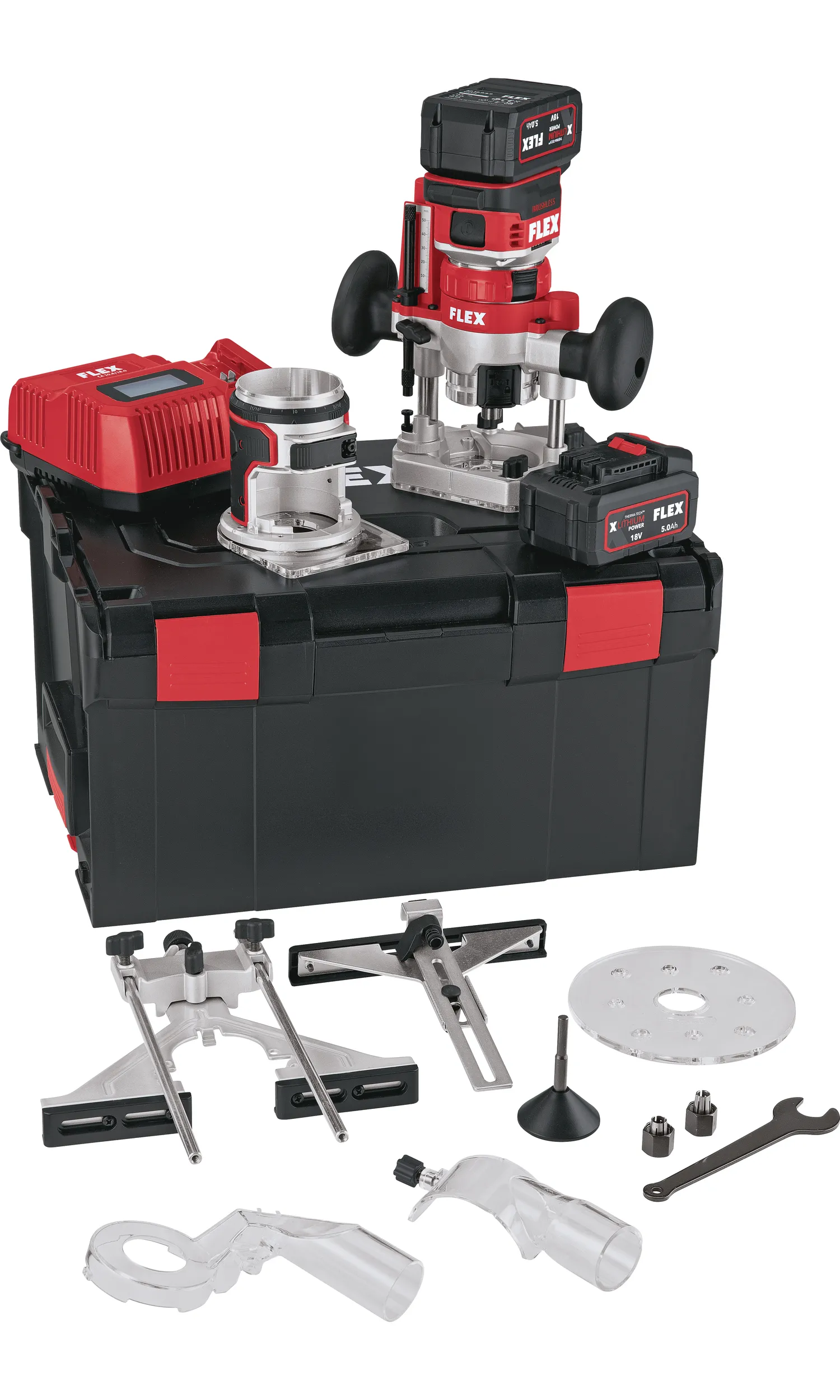 Flex Akku Kanten- und Oberfräse 18 V CER 18.0-EC 5.0 Set 531.636