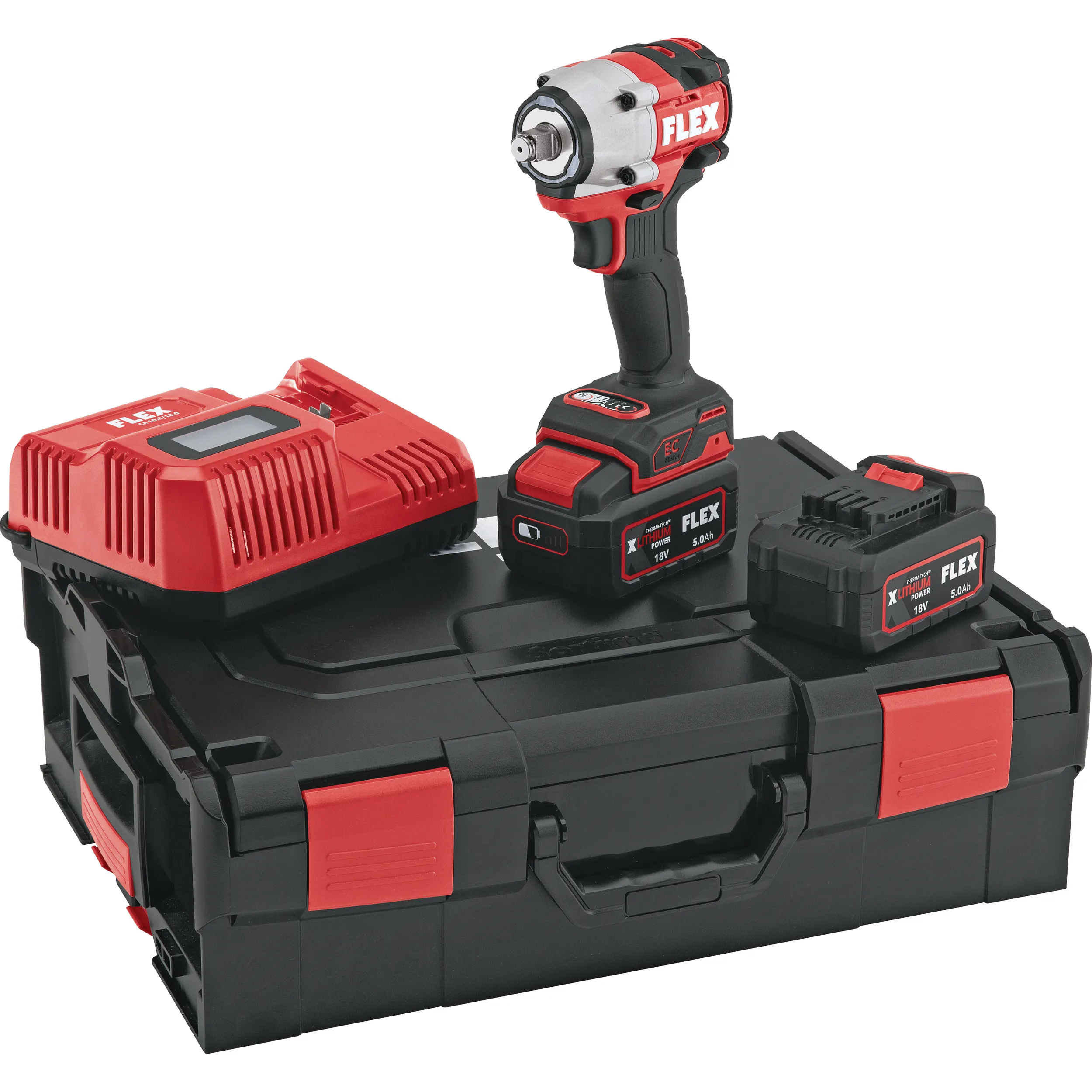 FLEX Kompakter Akku-Schlagschrauber 18 V IW 1/2" 400 18.0-EC 5.0/Set 531.504