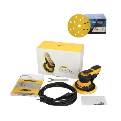 Mirka DEROS II 650CV Set + 50 Norton Gold Schleifscheiben Gratis