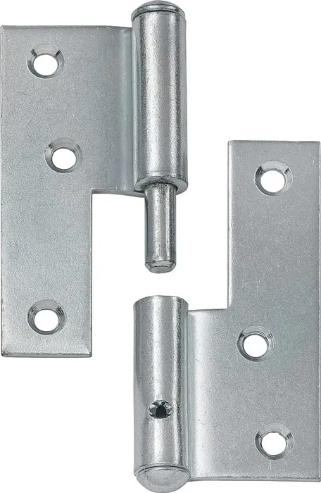 Türaufschraubband STA li.80x72mm DIN L blau verz.fester Stift VORMANN VE: 10St.