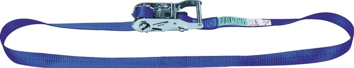 Zurrgurt DIN EN 12195-2 L.5m B.25mm m.Ratsche LC U 1000 daN