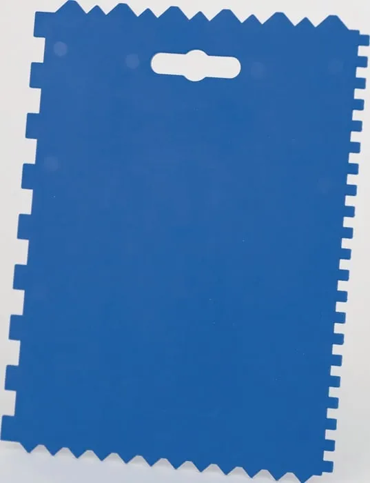 Kleberspachtel L.177mm B.130mm Zahn 4x4x4 mm/8x8x8mm Ku.(PP) VE: 20St.