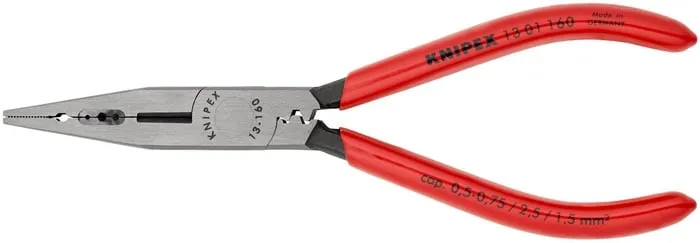 Verdrahtungszange L.160mm 0,5-0,75/1,5/2,5 mm² pol.Ku.-Überzug KNIPEX