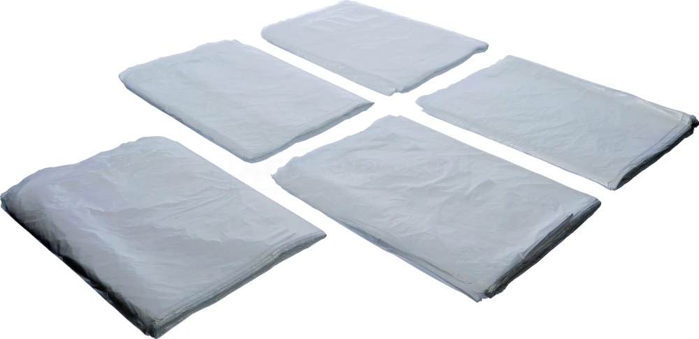 BGS DIY Abdeckfolien-Satz | HDPE | transparent | 4 x 5 m | 20 m² | 5-tlg. – 71031