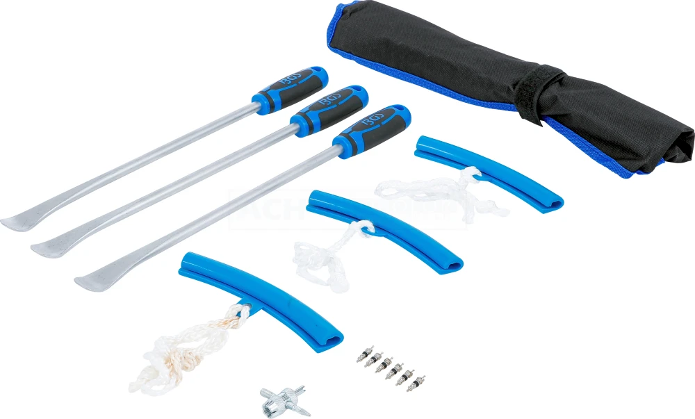 BGS Reifen-Montiereisen- und Kantenschutz-Satz | für Motorräder | 13-tlg. – 74447