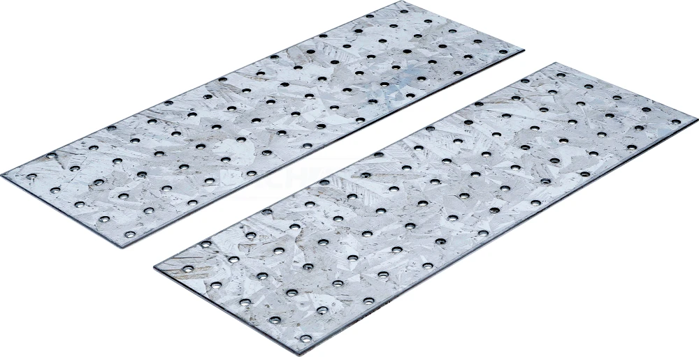 BGS DIY Stahl-Lochplatten-Satz | 300 x 100 x 2 mm | 2-tlg. – 80788