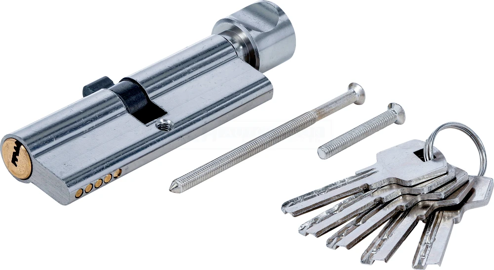 BGS DIY Sicherheits-Türzylinder | mit Drehknauf | 45/45 | 90 mm – 85290