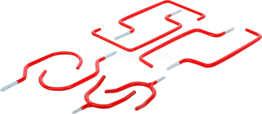 BGS DIY Wand- und Decken-Schraubhaken-Sortiment | 8-tlg. – 88308