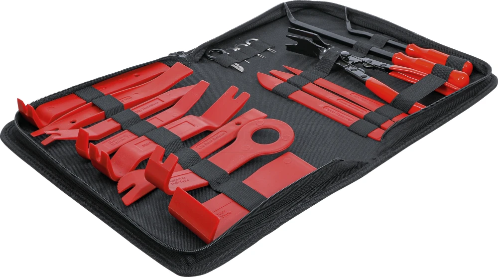 BGS DIY Verkleidungs-Demontagekeil- und Zierleistenkeile-Satz | verschiedene Formen | 19-tlg. – 91326