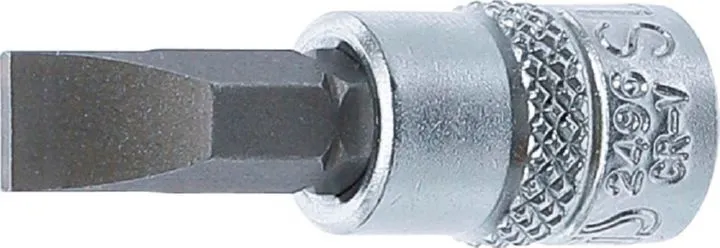 BGS Bit Einsatz Schlitz 7 mm Antrieb Innenvierkant 6,3 mm 1/4 Zoll