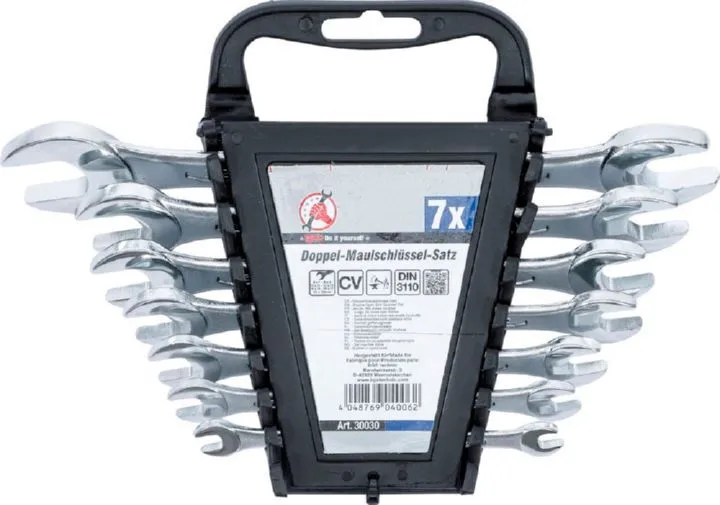 BGS Diy Doppel Maulschlüssel Satz 6 x 7 - 19 x 22 mm 7 teilig