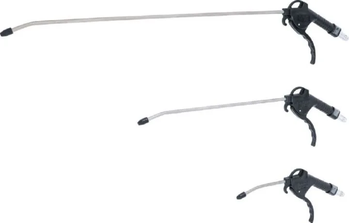 BGS Diy Druckluft Ausblaspistolen Satz 110 / 300 / 500 mm 3 teilig