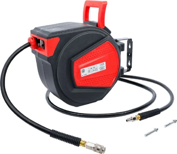 BGS Diy Druckluftschlauch mit Aufroller 12 m + 2 m automatisch