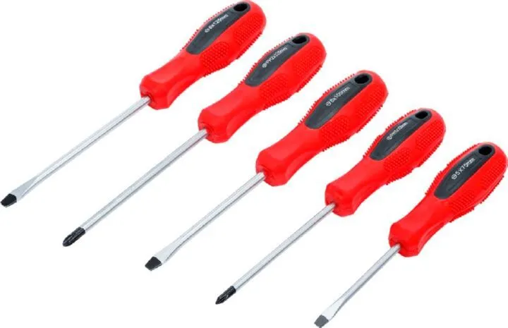 BGS Diy Schraubendreher Satz Schlitz / Kreuzschlitz 5 teilig