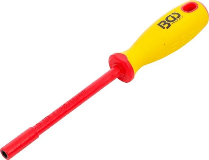 BGS VDE Steckschlüssel Schraubendreher Sechskant 5 mm Klingenlänge 125 mm