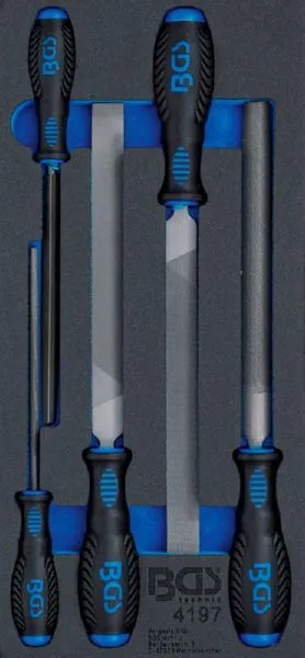 BGS Werkstattwageneinlage 1/3 Werkstattfeilen Satz 5 teilig