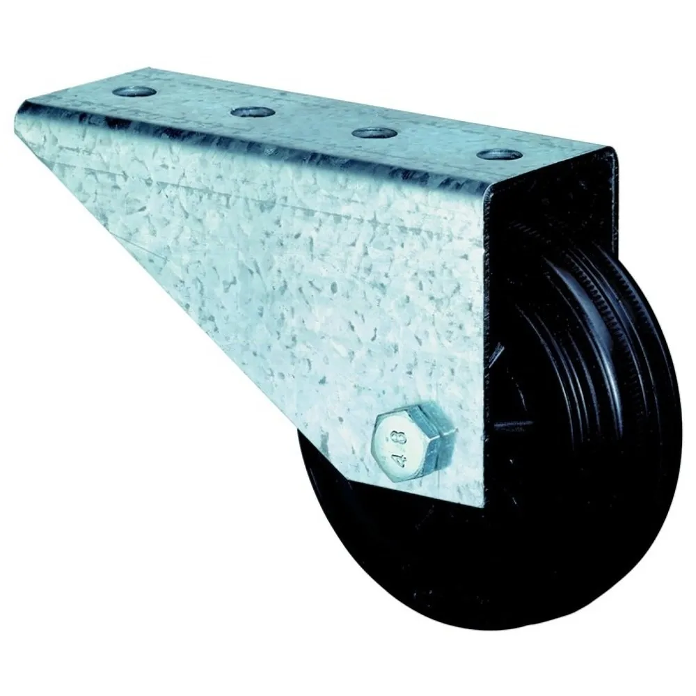 BS ROLLEN Torbockrolle, mit Anschraubplatte, Rad-Ø 80 mm Tragfähigkeit 50 kg, Gummi