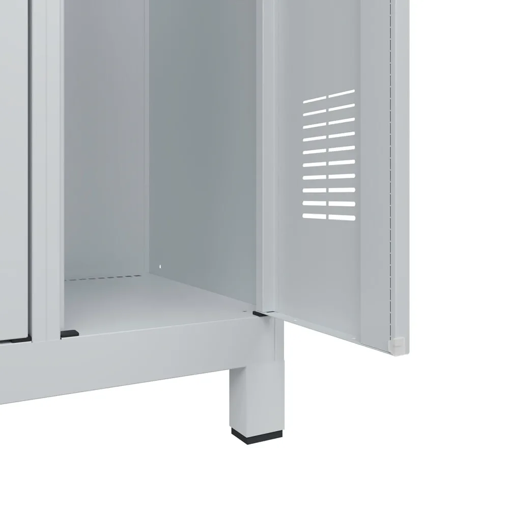 C+P 100 mm hohe Füße aus Kunststoff, lichtgrau