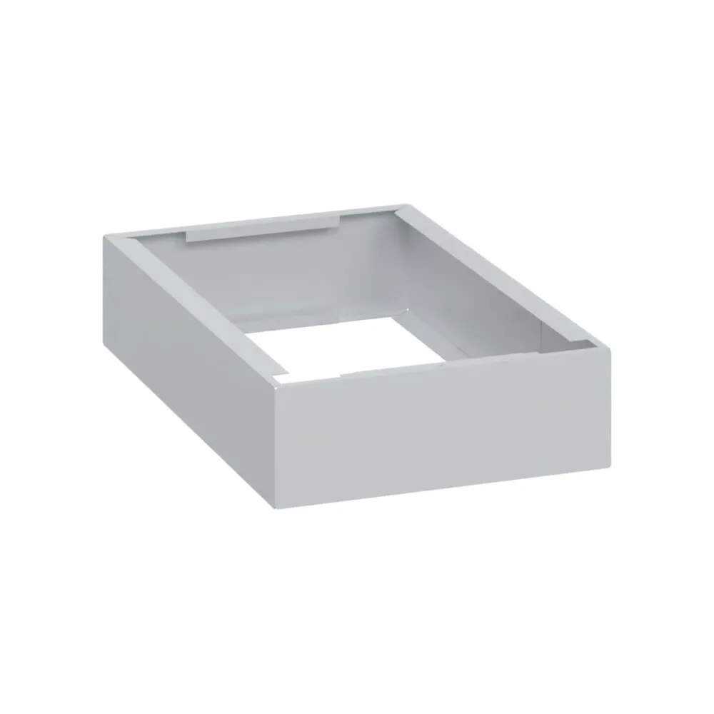 C+P Kunststoff-Sockel, HxBxT 100 x 300 x 500 mm, lichtgrau